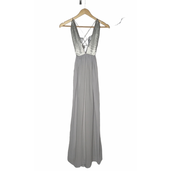 Carli Bybel x Missguided Grey Maxi Dress - Picture 4 of 6